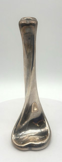 Candelabro vintage Tiffany & Co Elsa Peretti "Bone" in argento sterling ha ammaccature
