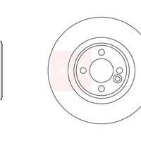 Apec Mini Mini Roadster R59 2011-2015 Bremsscheibe Vorne Einzel