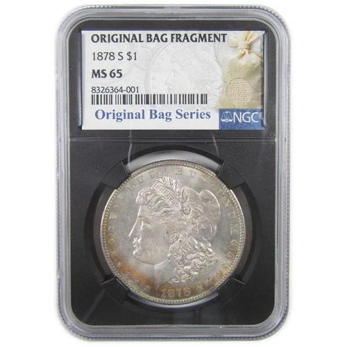 1878 S Morgan Dollar MS 65 NGC Silver Original Bag Fragment SKU:I18296