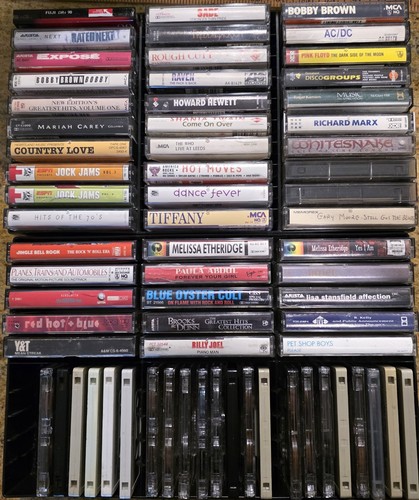 Vintage Lot Of 60 Cassette Tapes Rock, Pop, Metal, Hits Tapes | eBay