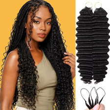 Miracle Style Knots Crochet Human Hair for Black Women, 14 Inch Feather Human Ha