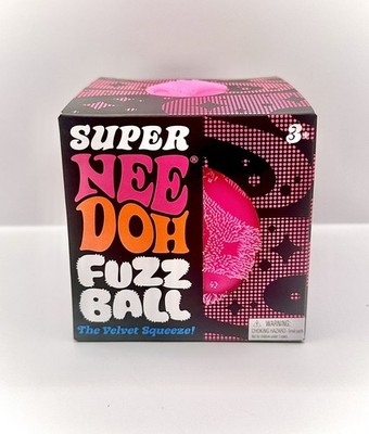 Viraler Original NeeDoh Super Fuzz Ball - Pink   Brandneu