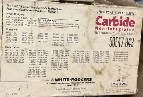 50E47-843 White Rodgers Ignition Module , Old Shelf Stock