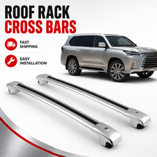 2pcs Roof Rack Cross Bars For Lexus Lx 570 2007-2021 Lockable Alu Cargo Carrier 2pcs Roof Rack Cross Bars For Lexus Lx 570 2007-2021 Lockable Alu Cargo Carrier