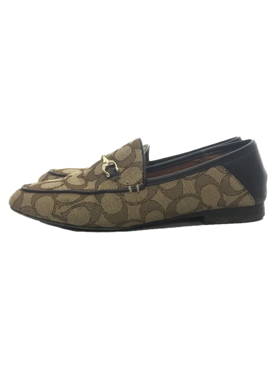 COACH Brown Canvas Loafers 23cm Style FG4568-image