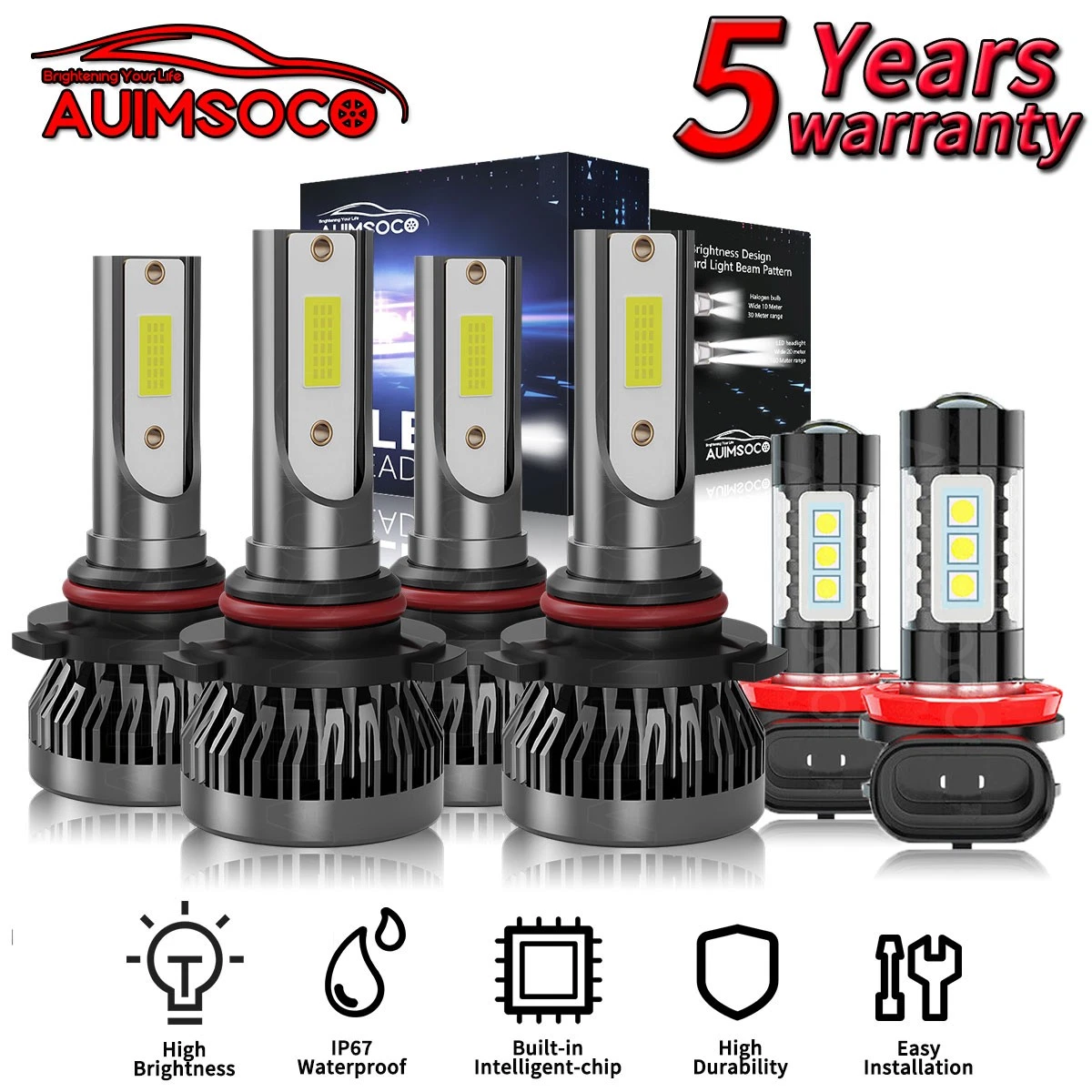 LED Headlight Hi-Lo Beam Fog Bulbs For Honda Civic 2004-2015 Super Bright 6500K
Opens in a new windo
