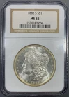 1882-S NGC MS65 Morgan Silver Dollar $1 - Lustrous Blast White
