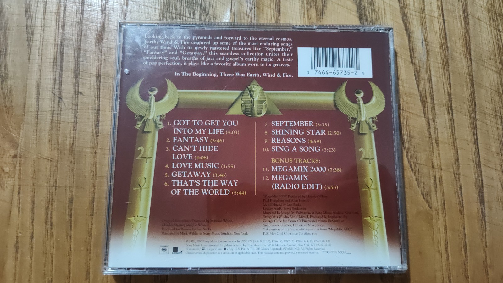 Earth Wind & Fire Best Of Vol 1 [VERY GOOD CD] Compilation Bonus Mixed Tracks thumbnail 3