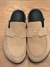 hermes beige mules women