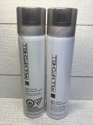 Paul Mitchell Soft Style Super Clean Light Natural Hold Finishing Spray 2pk