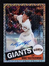 2020 Update Silver Pack 1985 Topps Chrome Baseball Mike Yastrzemski Auto rs2