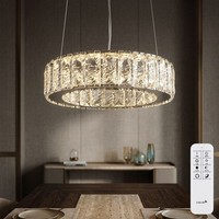 Pendelleuchte Kronleuchter Deckenlampe HäNgelampe Led Fernbedienung K5 Dimmbar