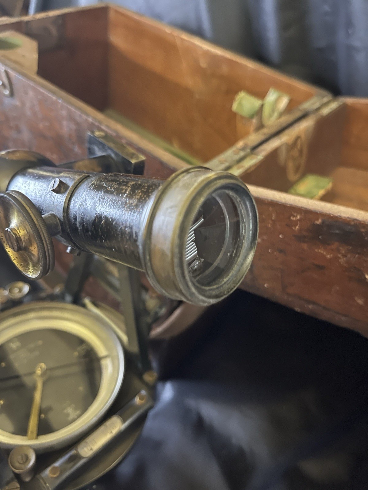 1880’s JOHN ROACH SAN FRANCISCO SURVEYORS TRANSIT INSTRUMENT 