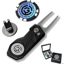 Green fork clip marker set golf stylish cute cool retractable hologram black