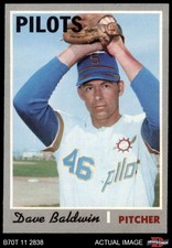 1970 Topps #613 Dave Baldwin Pilots 7 - NM