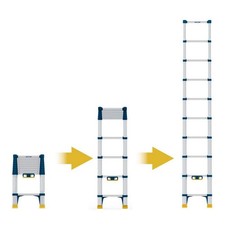 Werner 85026 Telescopic Soft Close Extension Ladder 2.6m 9 Rung