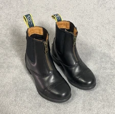 Moretta Kids Clio Zip Up Paddock Boots Unisex Black Size 12  Shires Equestrian
