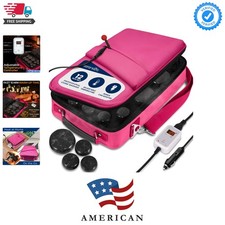Portable Massage Stone Warmer Set - Electric Spa Hot Stones Massager and Heat...