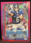 2025 Topps Chrome Jaxson Dart Rookie Autograph True Magenta /399 New York Giants