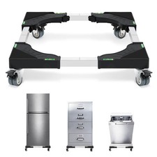 Furniture Dolly Adjustable Mini Fridge Stand with Wheels Washing Machine Stan...