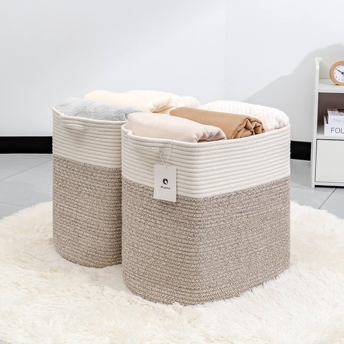 Collapsible Laundry for Hamper,Medium Large Storage Bins Fabric Storage Box, ... - Picture 3 of 9