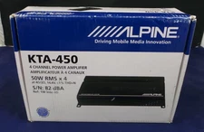 Alpine KTA-450 4-Channel 400W Amp Power Pack Class D Amplifier BRAND NEW