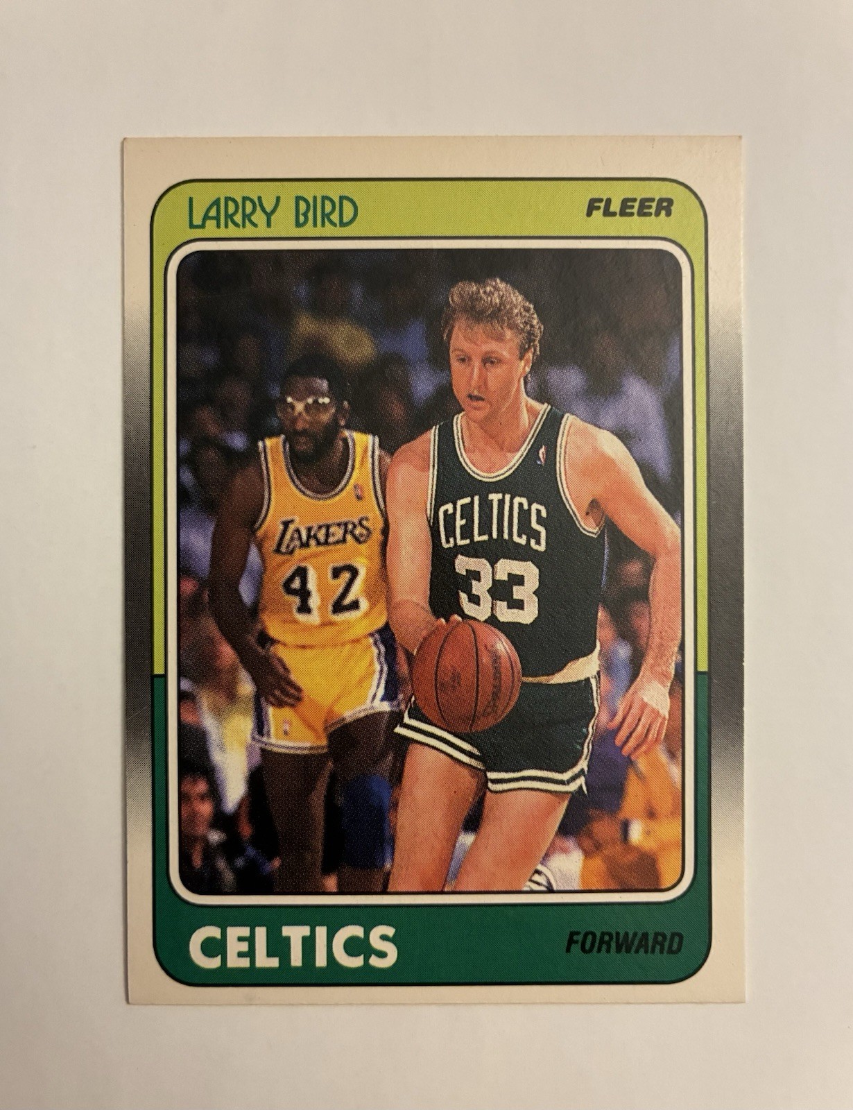 1988-89 Fleer Larry Bird #9 Basketball Card