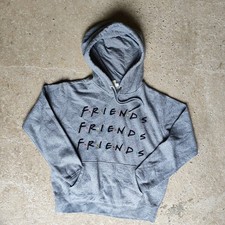 Women's 100 Cotton Grey Friends H M hoodie size Small S