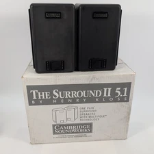 Cambridge Soundworks II MultiPole Surround Speakers 8 Ohms Pair Left & Right