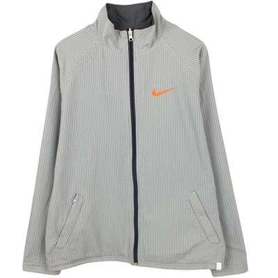 Used Nike reversible windbreaker with stripe pattern men's size L (approx.)