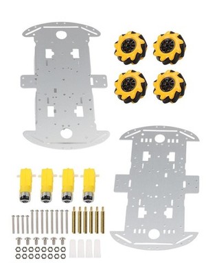 Für Mecanum Wheel DIY Roboter Auto Kit mit stabiler Konstruktion für Studenten