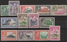 SOLOMON ISLANDS 1939 KGVI Pic set 1/2d to 10/-. SG 60-72 cat GBP110.
