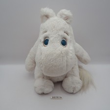 D0707A Moomin White White Sekiguchi Plush 7" Stuffed Toy Doll Japan