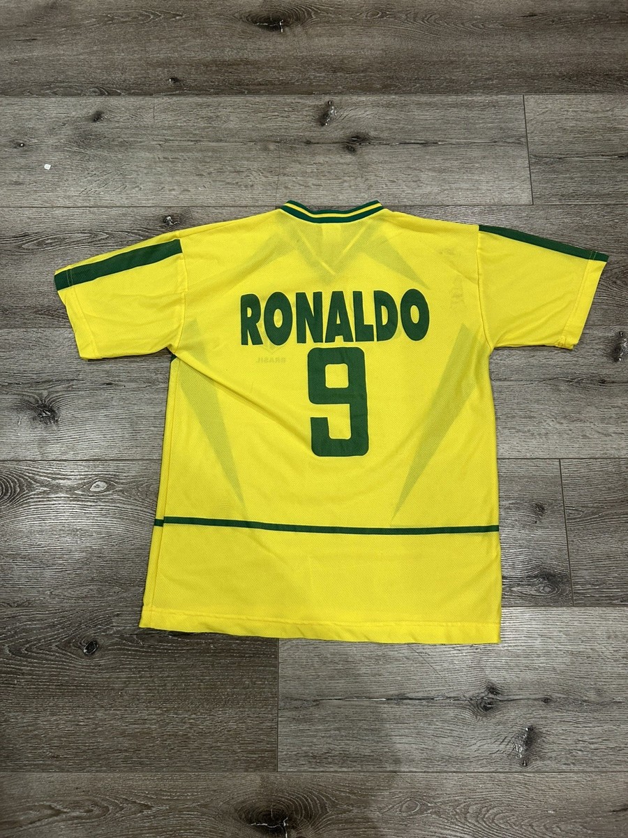 Vintage 2002 Brazil World Cup #9 Ronaldo Jersey Size Large | eBay