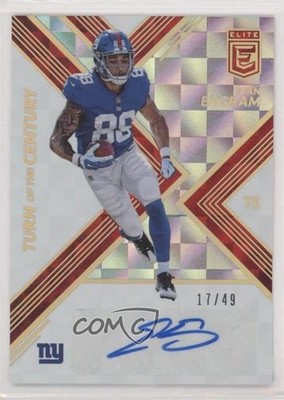2017 Donruss Elite Turn of the Century Red 17/49 Evan Engram Rookie Auto RC 1kk