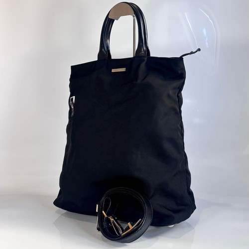 Gucci Nylon 2-Way Handbag Shoulder Tote Bag