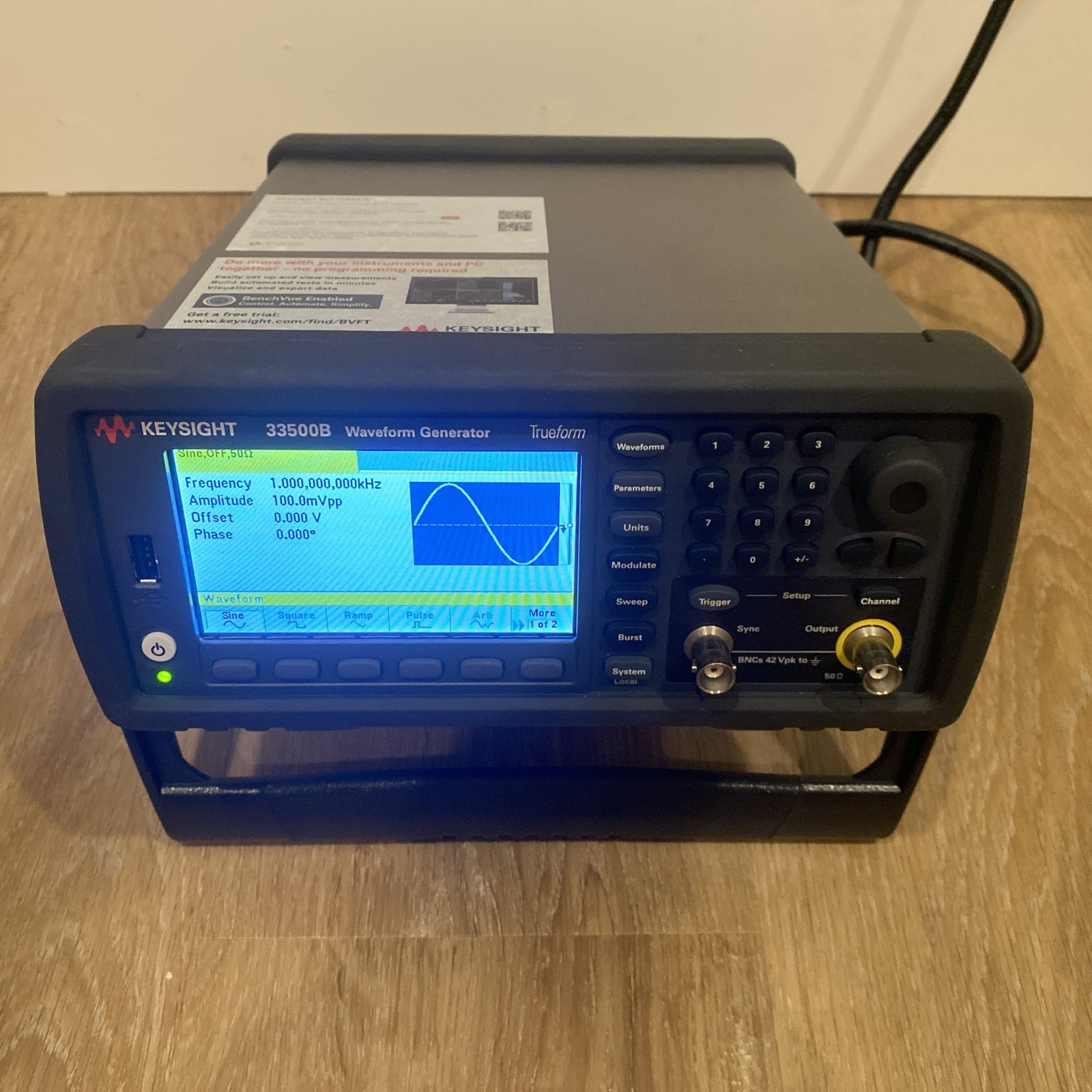 Keysight Agilent 33511B Waveform Generator 20 MHz, 1 Channel