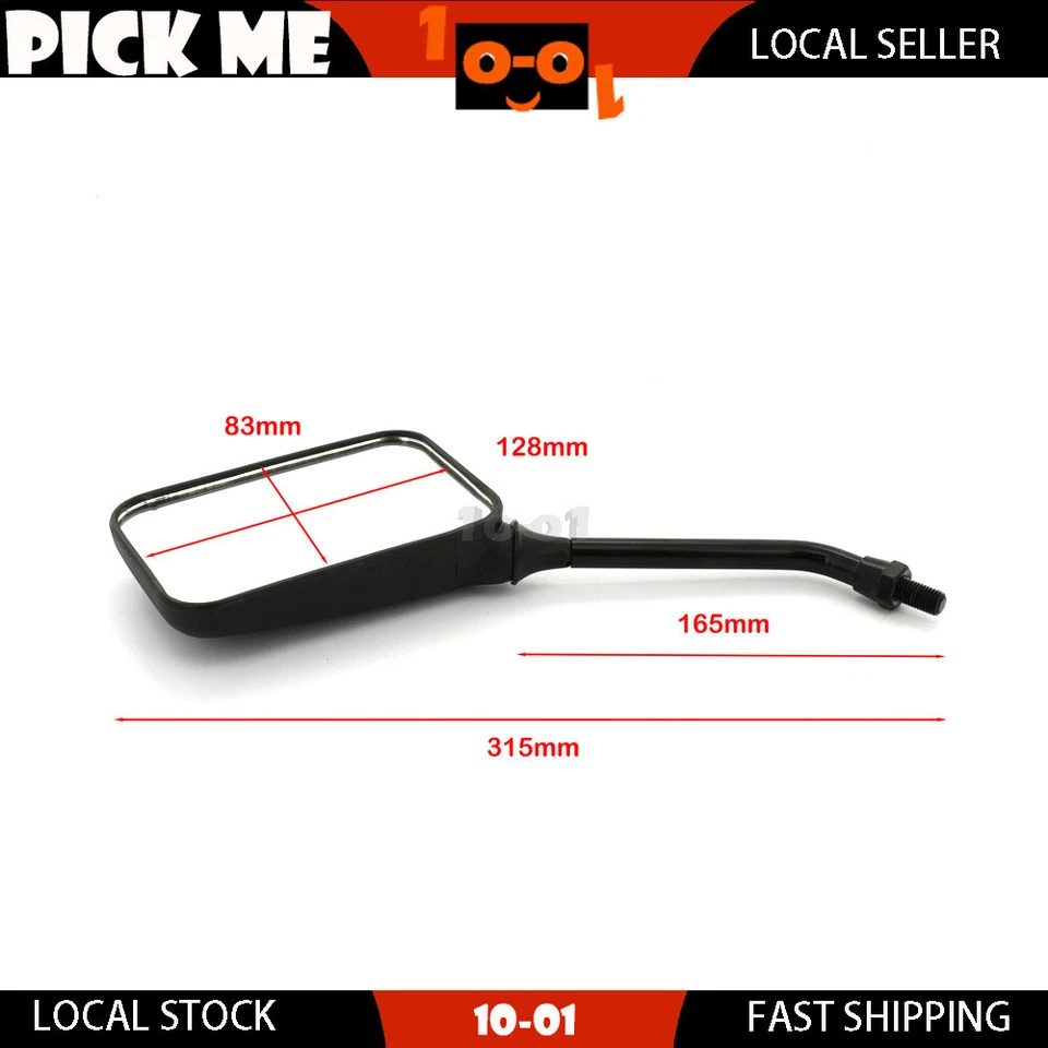 Espejo retrovisor de vástago largo para mano izquierda SUZUKI GS550ESG 1983 1984 1985 1986 Foto 2 de 3