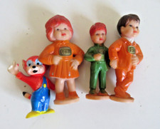 Eduscho Figuren Werbefamilie & Sparfuchs Vater Mutter Kind Gummi