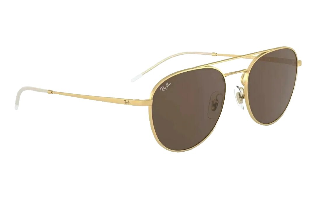 NEW Ray-Ban Unisex RB3589 9013/73 Gold / Brown Sunglasses 55  display picture 1