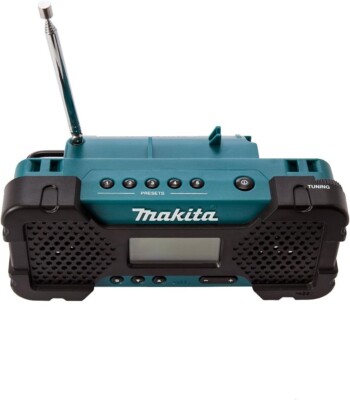 Makita MR051 Rechargeable Radio Stereo 10.8V AM/FM Blue 2-Speaker