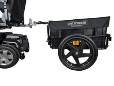 Cargo Trailer for Electric Mobility Scooter. Sturdy with Heavy Duty Large Tires.