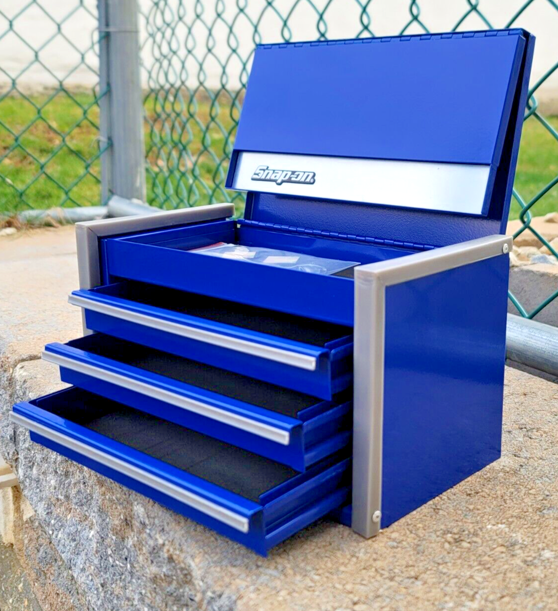 Snap-On New Royal Navy Blue Miniature Top Upper Tool Box Cabinet