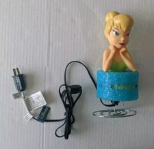 2006 DISNEY TINKERBELL Lamp with Glittery Wings Springy Stand Light