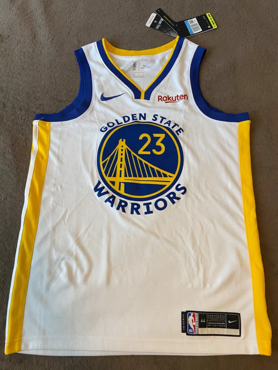 Men's Nike Golden State Warriors No23 Draymond Green Gold NBA Swingman Earned Edition Jersey