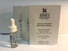 3xKiehl's Clearly Corrective Dark Spot Solution 0.14oz/4ml Each Travel Size Vial