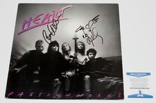 HEART ANN & NANCY WILSON BAND SIGNED VINYL RECORD ALBUM LP B X2 BECKETT BAS COA