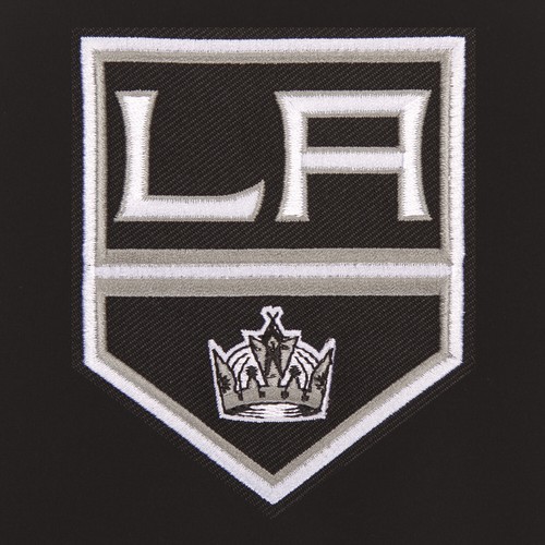 NHL Los Angeles Kings Reversible Fleece Jacket PVC Sleeves 2 Front Logos JHD - Picture 5 of 5
