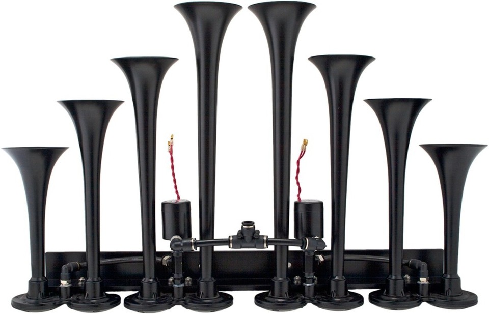Train Horns For Trucks Loud Train Horn Kit For Trucks & Cars – 4 Trumpets, 3G Air Tank, 200 PSI, Complete System Air Horn Kit - Foto 13