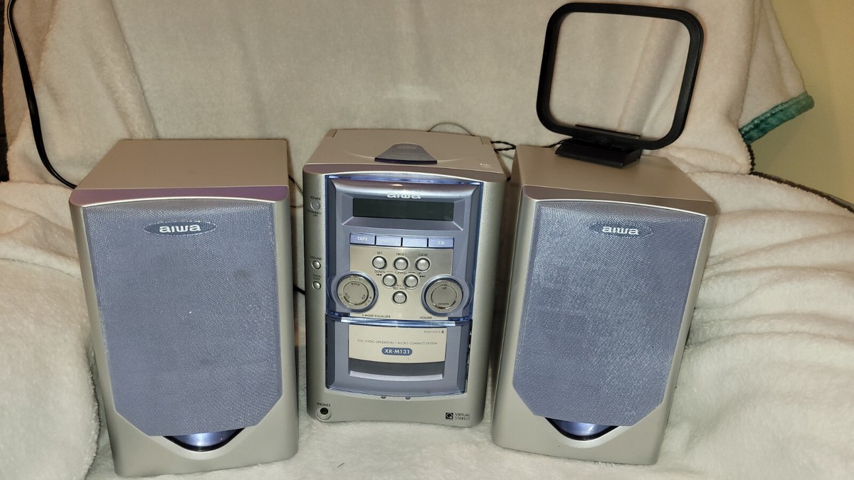 Vintage AIWA CX-LM131U Compact Disc Stereo System W/ AM/FM AUX